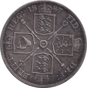 1887 DOUBLE FLORIN ( VF ) - DOUBLE FLORIN - Cambridgeshire Coins