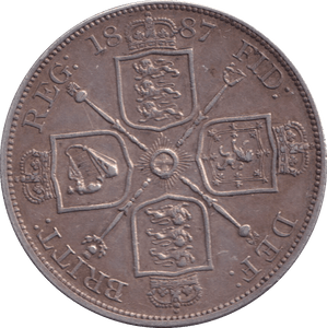 1887 DOUBLE FLORIN ( VF ) - DOUBLE FLORIN - Cambridgeshire Coins