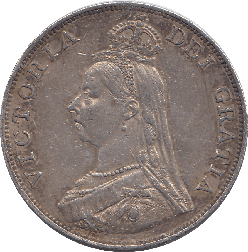 1887 DOUBLE FLORIN ( VF ) - DOUBLE FLORIN - Cambridgeshire Coins