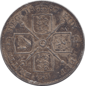 1887 DOUBLE FLORIN ( VF ) - DOUBLE FLORIN - Cambridgeshire Coins