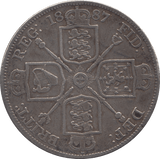 1887 DOUBLE FLORIN ( VF ) - DOUBLE FLORIN - Cambridgeshire Coins