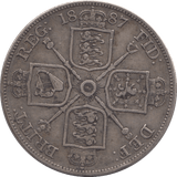 1887 DOUBLE FLORIN ( VF ) - DOUBLE FLORIN - Cambridgeshire Coins