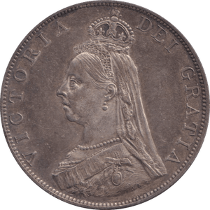1887 DOUBLE FLORIN VICTORIA ( AUNC ) - DOUBLE FLORIN - Cambridgeshire Coins