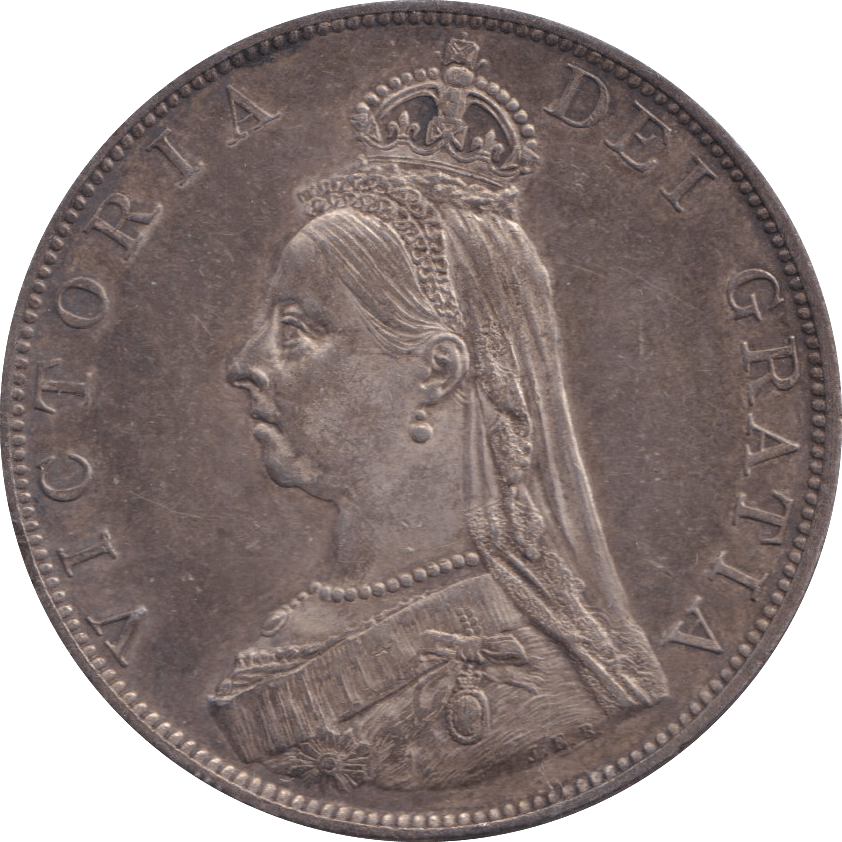 1887 DOUBLE FLORIN VICTORIA ( AUNC ) - DOUBLE FLORIN - Cambridgeshire Coins