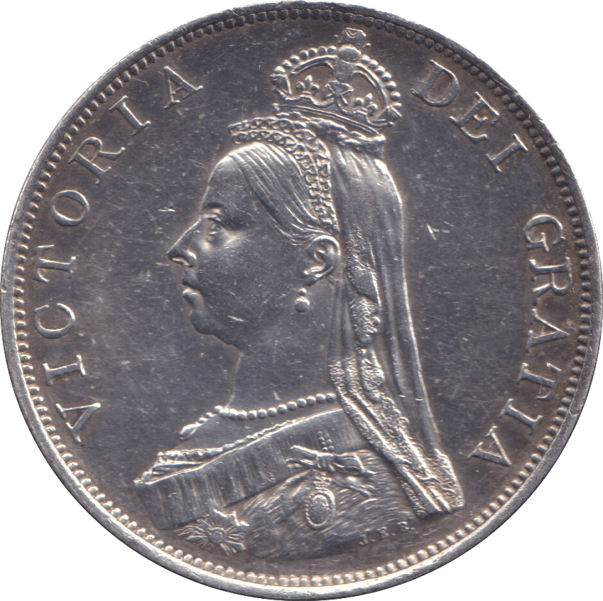 1887 DOUBLE FLORIN VICTORIA ( AUNC ) - DOUBLE FLORIN - Cambridgeshire Coins