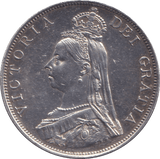 1887 DOUBLE FLORIN VICTORIA ( AUNC ) - DOUBLE FLORIN - Cambridgeshire Coins