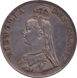 1887 DOUBLE FLORIN VICTORIA ( EF ) - DOUBLE FLORIN - Cambridgeshire Coins