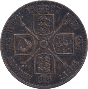 1887 DOUBLE FLORIN VICTORIA ( GVF ) - DOUBLE FLORIN - Cambridgeshire Coins