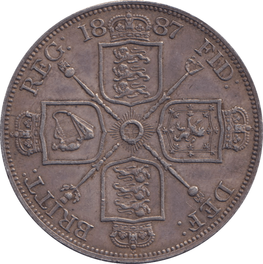1887 DOUBLE FLORIN VICTORIA ( GVF ) - DOUBLE FLORIN - Cambridgeshire Coins