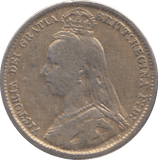 1887 ENAMELLED SIXPENCE ( FINE ) - SIXPENCE - Cambridgeshire Coins