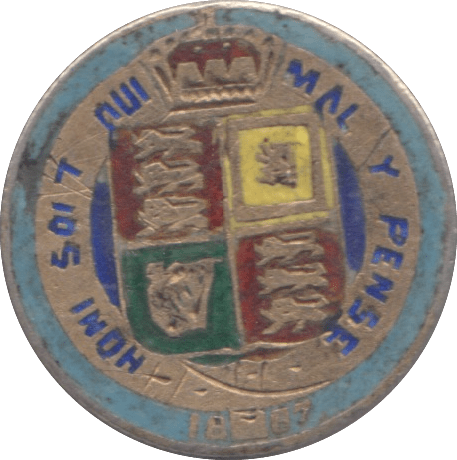 1887 ENAMELLED SIXPENCE ( FINE ) - SIXPENCE - Cambridgeshire Coins