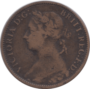 1887 FARTHING ( FINE ) - Farthing - Cambridgeshire Coins