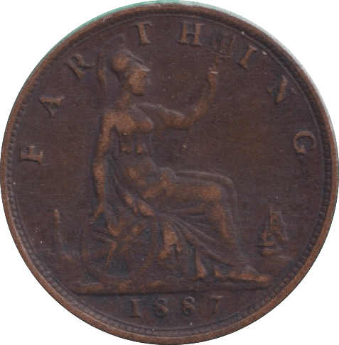 1887 FARTHING ( GF ) - FARTHING - Cambridgeshire Coins