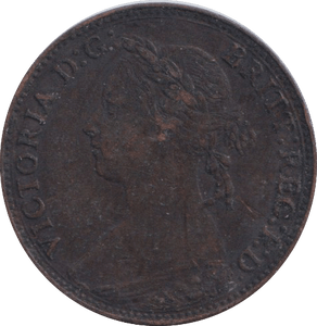 1887 FARTHING ( GVF ) - FARTHING - Cambridgeshire Coins