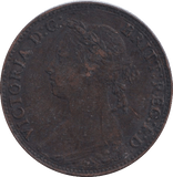 1887 FARTHING ( GVF ) - FARTHING - Cambridgeshire Coins