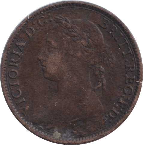 1887 FARTHING ( GVF ) - FARTHING - Cambridgeshire Coins