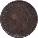 1887 FARTHING ( GVF ) - FARTHING - Cambridgeshire Coins