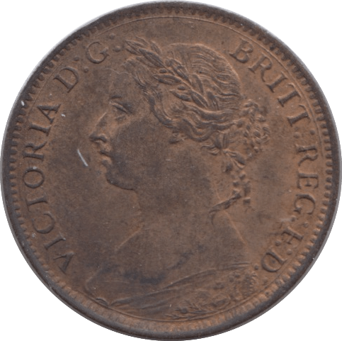 1887 FARTHING ( UNC ) - Farthing - Cambridgeshire Coins