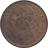 1887 FARTHING ( UNC ) - Farthing - Cambridgeshire Coins