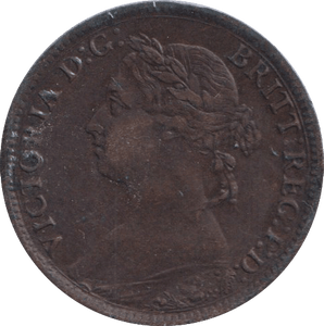 1887 FARTHING ( VF ) - Farthing - Cambridgeshire Coins
