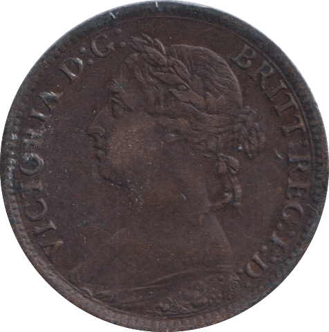 1887 FARTHING ( VF ) - Farthing - Cambridgeshire Coins