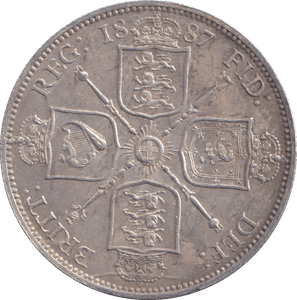 1887 FLORIN ( AUNC ) - FLORIN - Cambridgeshire Coins