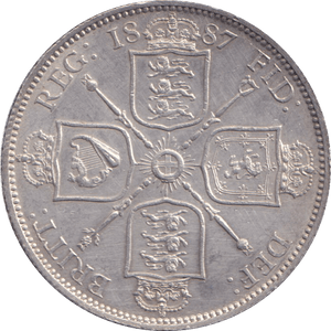 1887 FLORIN ( AUNC ) - FLORIN - Cambridgeshire Coins