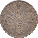 1887 FLORIN ( AUNC ) - FLORIN - Cambridgeshire Coins