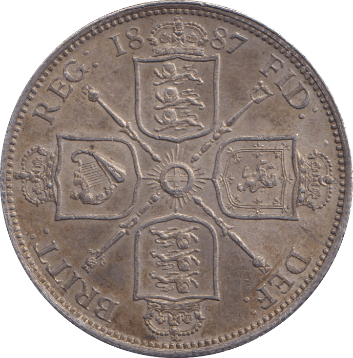 1887 FLORIN ( AUNC ) - FLORIN - Cambridgeshire Coins