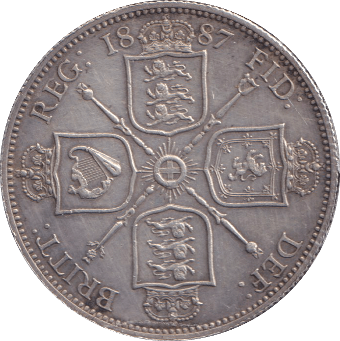 1887 FLORIN ( AUNC ) - FLORIN - Cambridgeshire Coins