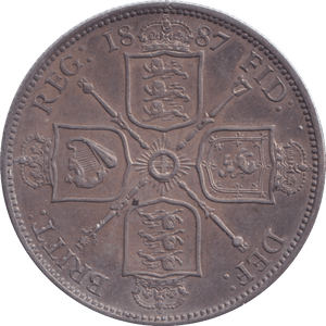 1887 FLORIN ( AUNC ) - FLORIN - Cambridgeshire Coins