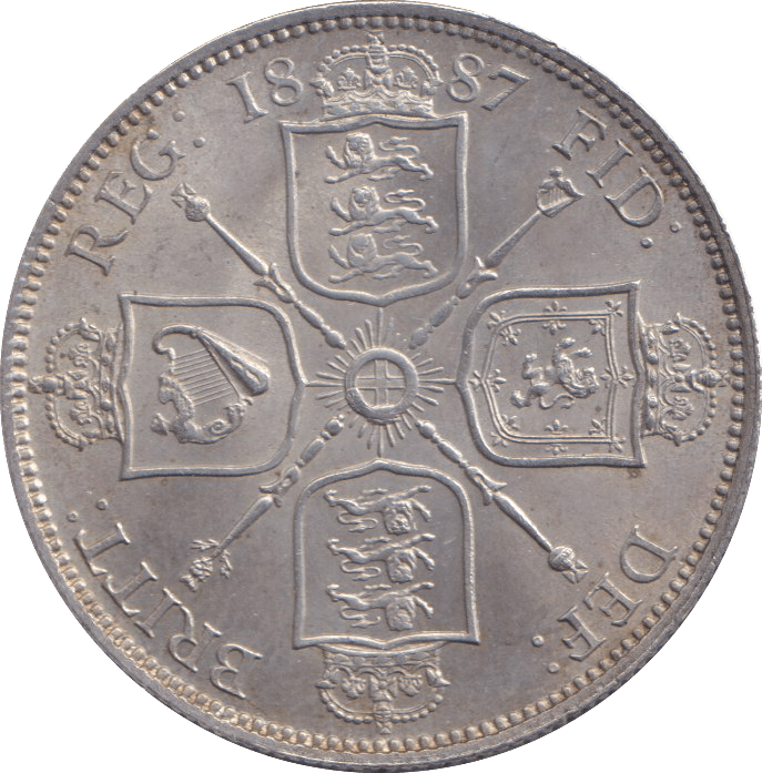 1887 FLORIN ( AUNC ) - FLORIN - Cambridgeshire Coins