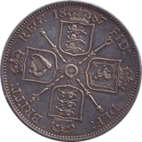 1887 FLORIN ( EF ) 2 - FLORIN - Cambridgeshire Coins