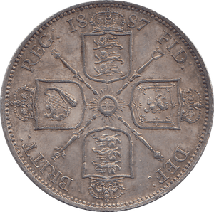 1887 FLORIN ( EF ) 4 - FLORIN - Cambridgeshire Coins