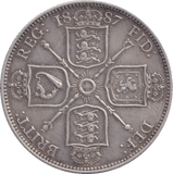 1887 FLORIN ( EF ) - FLORIN - Cambridgeshire Coins