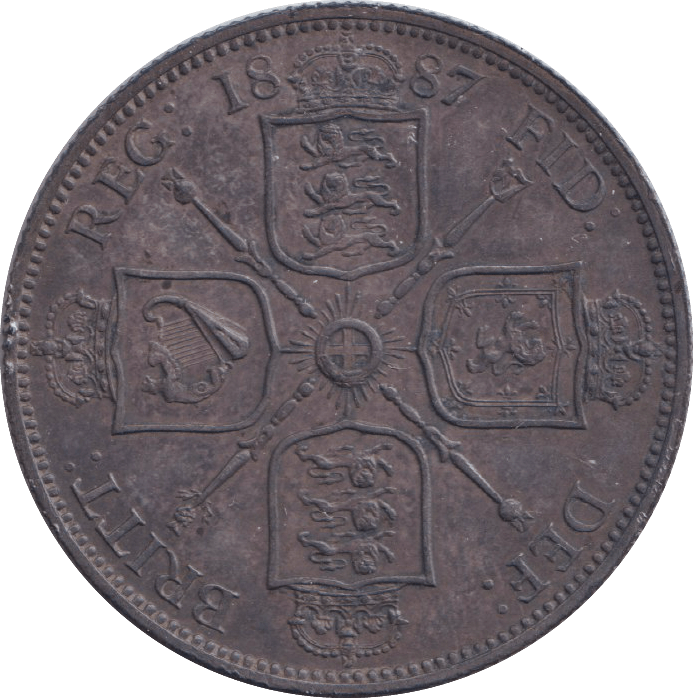 1887 FLORIN ( EF ) - FLORIN - Cambridgeshire Coins
