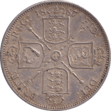 1887 FLORIN ( EF ) - FLORIN - Cambridgeshire Coins