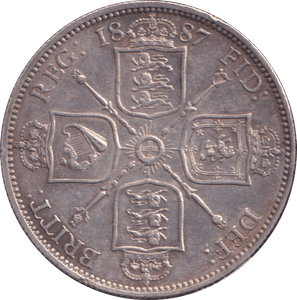1887 FLORIN ( EF ) - FLORIN - Cambridgeshire Coins