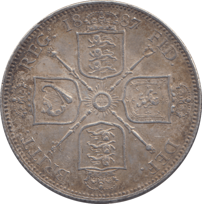 1887 FLORIN ( EF ) - FLORIN - Cambridgeshire Coins