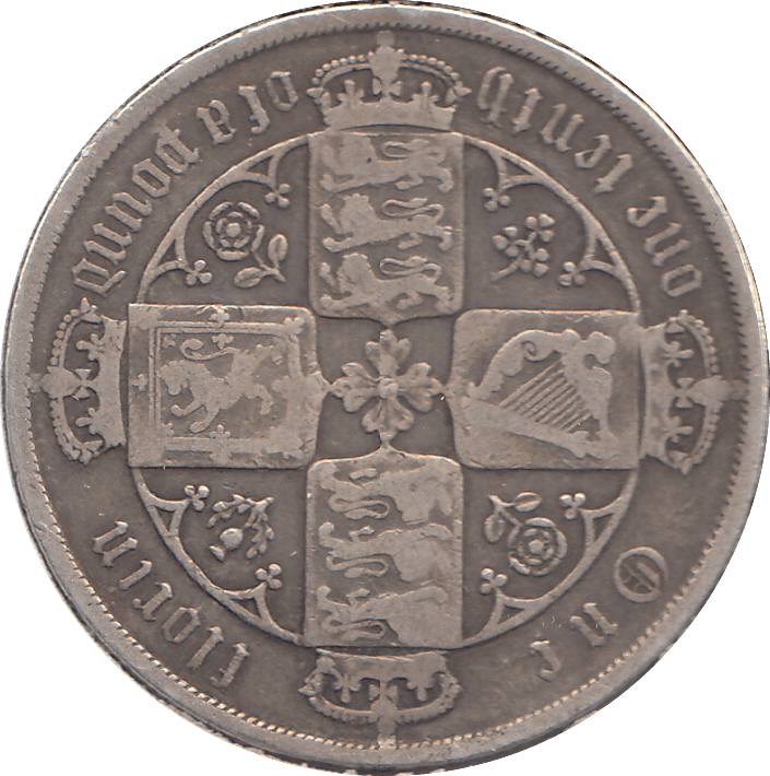 1887 FLORIN ( FINE ) - FLORIN - Cambridgeshire Coins