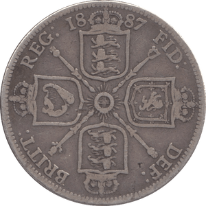 1887 FLORIN ( FINE ) - FLORIN - Cambridgeshire Coins