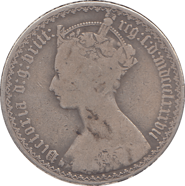 1887 FLORIN ( FINE ) - FLORIN - Cambridgeshire Coins