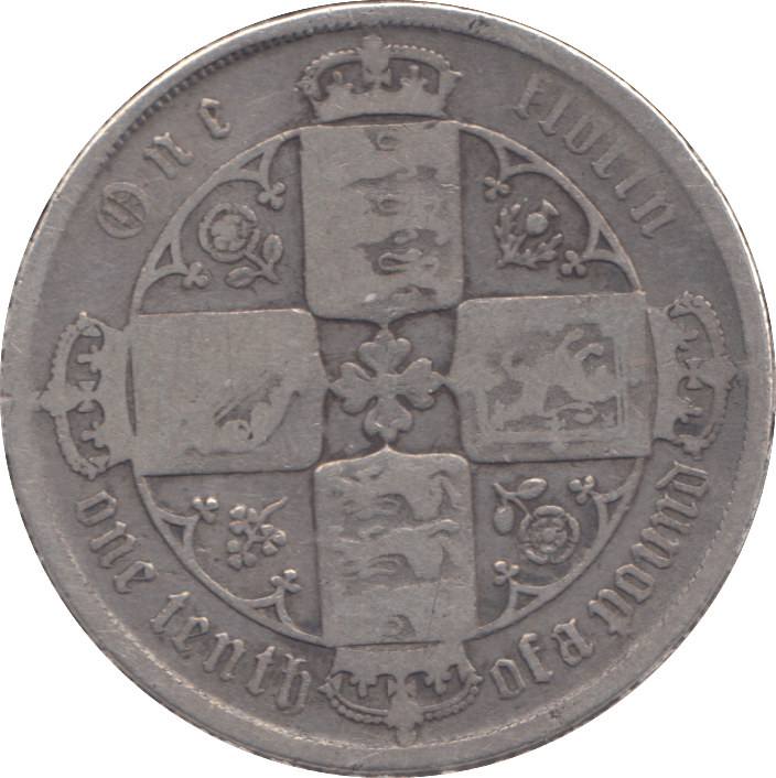 1887 FLORIN ( FINE ) - FLORIN - Cambridgeshire Coins