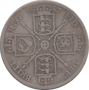 1887 FLORIN ( FINE ) - FLORIN - Cambridgeshire Coins