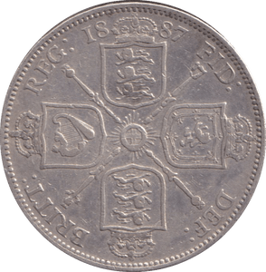 1887 FLORIN ( GF ) - FLORIN - Cambridgeshire Coins