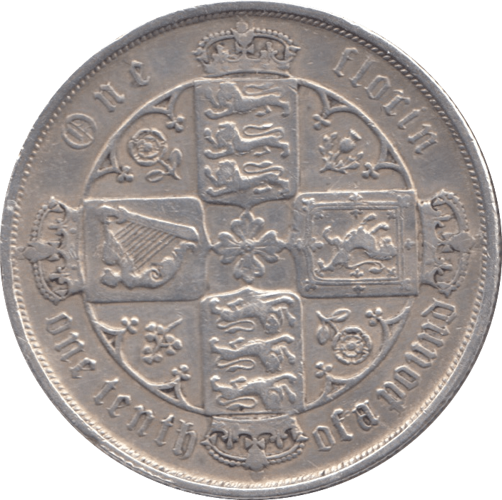 1887 FLORIN ( GF ) - FLORIN - Cambridgeshire Coins