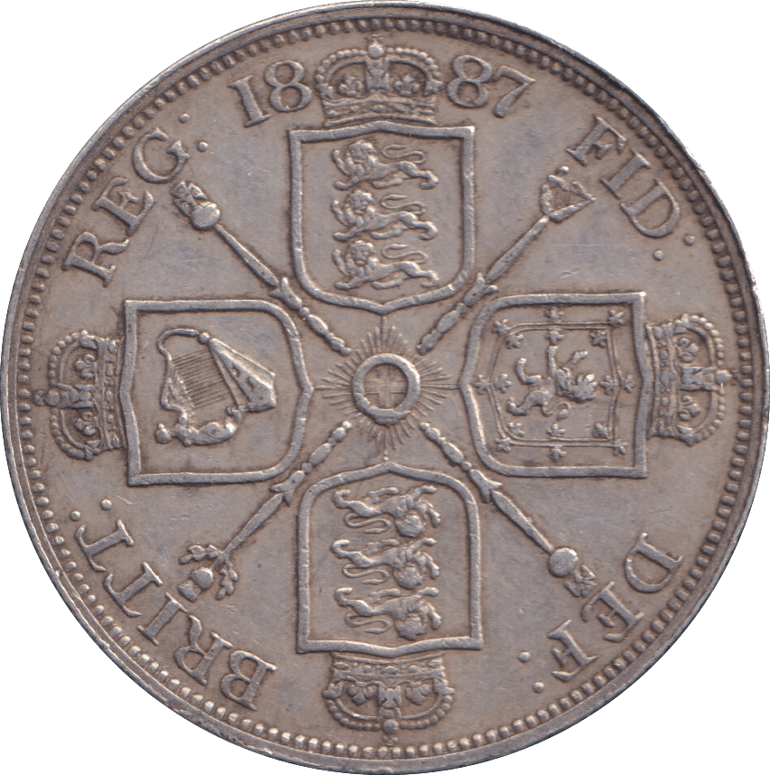 1887 FLORIN ( GVF ) - FLORIN - Cambridgeshire Coins