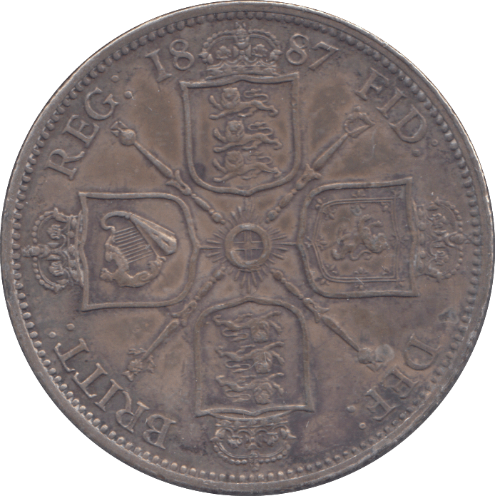 1887 FLORIN ( GVF ) - FLORIN - Cambridgeshire Coins
