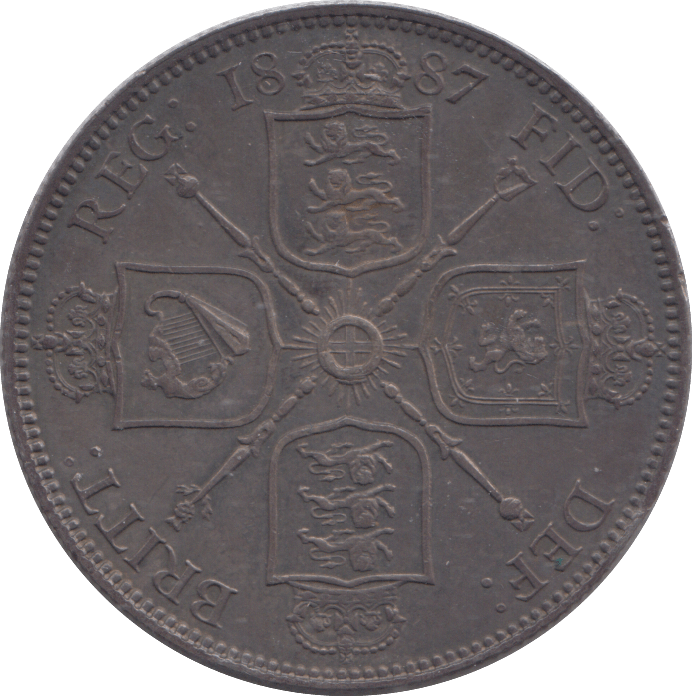 1887 FLORIN ( GVF ) - FLORIN - Cambridgeshire Coins