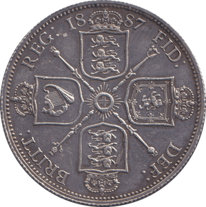 1887 FLORIN ( GVF ) - FLORIN - Cambridgeshire Coins